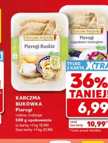Pierogi ruskie Karczma Bukówka +1 wariant