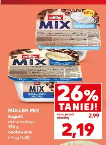 Jogurt Müller Mix Milk-Cream +1 wariant