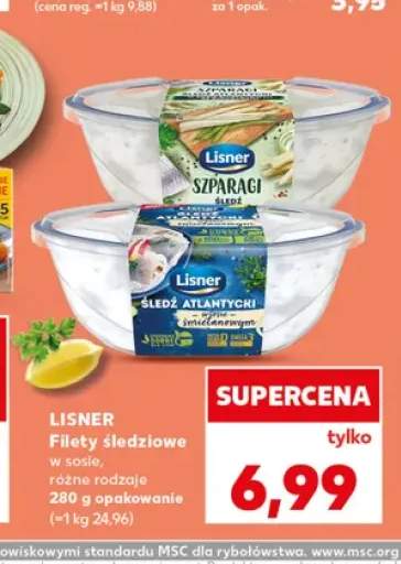 Filety śledziowe w sosie śmietankowym Lisner +1 wariant