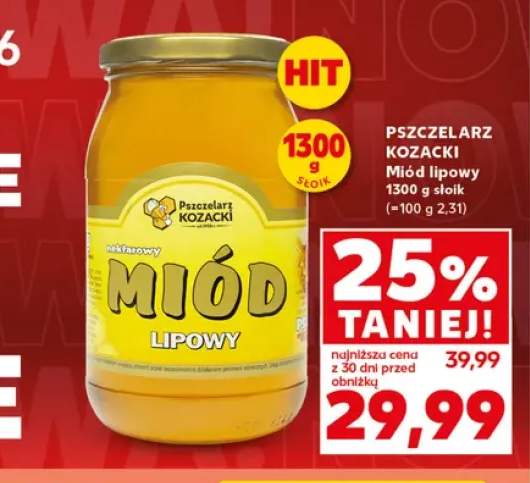 Miód lipowy Pszczelarz Kozacki