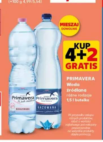 Woda źródlana Primavera niegazowana +1 wariant
