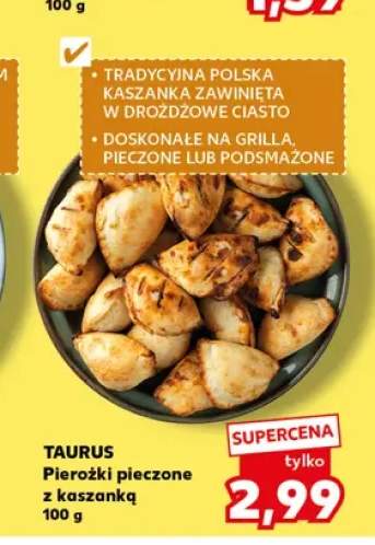 Pierożki pieczone z kaszanką Taurus