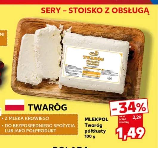 Twaróg półtłusty Mlekpol