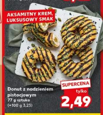 Donut z nadzieniem pistacjowym