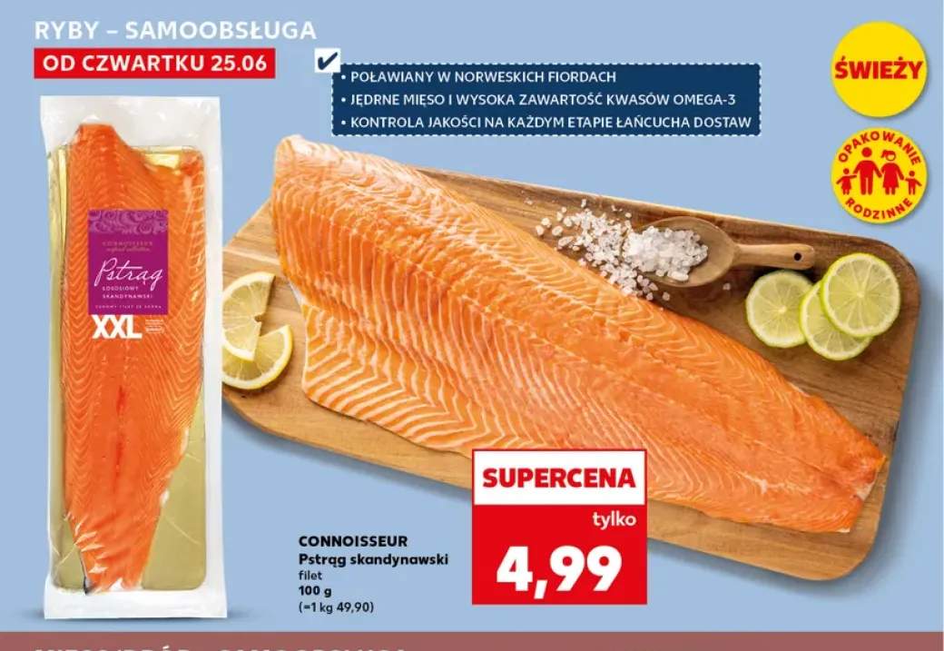 Pstrąg skandynawski filet Connoisseur