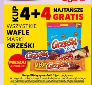 Wafle marki Grześki +3 warianty