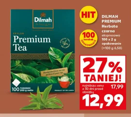 Herbata czarna ekspresowa Dilmah Premium
