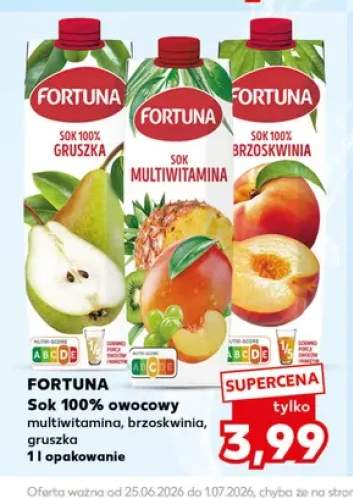 Sok 100% owocowy multiwitamina Fortuna +2 warianty