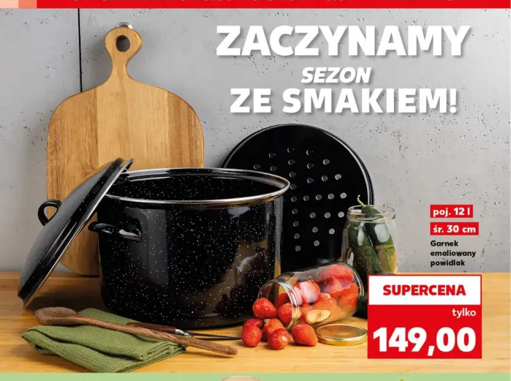 Garnek emaliowany powidlak 12 l