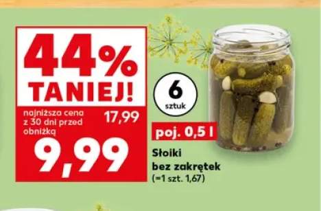 Słoiki bez zakrętek 6-pak 0,5 l