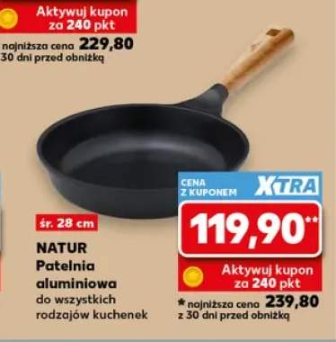 Patelnia aluminiowa Gerlach Natur śr. 28 cm