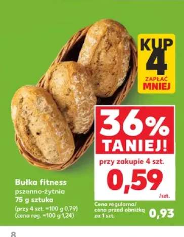 Bułka fitness pszenno-żytnia