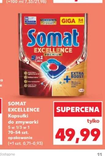 Kapsułki do zmywarki Somat Excellence Premium 5 w 1 +1 wariant