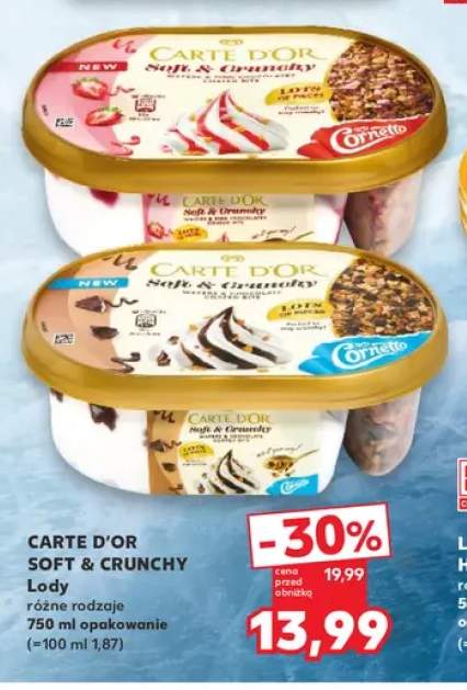 Lody Carte D'Or Soft & Crunchy