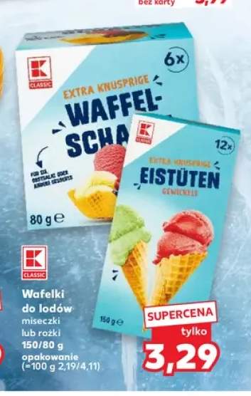 Wafelki do lodów K-Classic miseczki +1 wariant