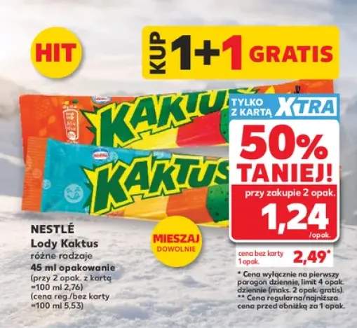 Lody Kaktus Nestlé