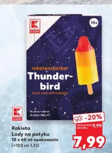 Lody na patyku Rakietka K-Classic