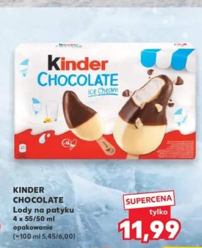 Lody na patyku Kinder Chocolate
