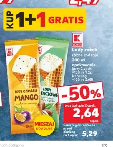 Lody rożek K-Classic