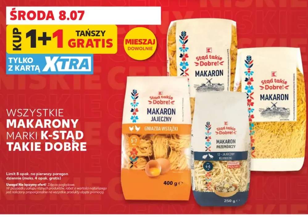 Makarony K-Stąd Takie Dobre +2 warianty