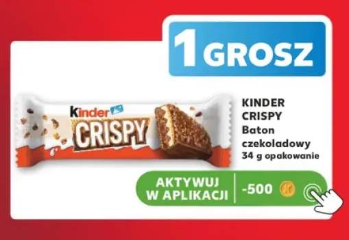 Baton czekoladowy Kinder Crispy