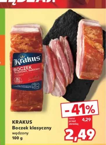 Boczek klasyczny wędzony Krakus