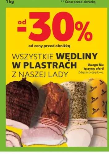 Wędliny w plastrach z naszej lady