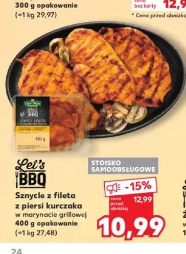 Sznycle z fileta z piersi kurczaka w marynacie grillowej Let's BBQ