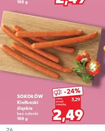 Kiełbaski śląskie bez osłonki Sokołów