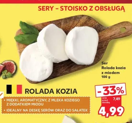 Ser Rolada kozia z miodem