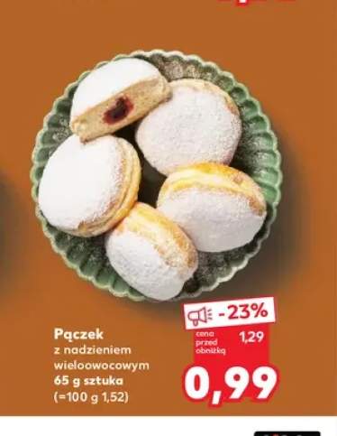 Pączek z nadzieniem wieloowocowym