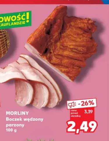 Boczek wędzony parzony Morliny