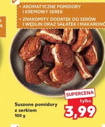Suszone pomidory z serkiem
