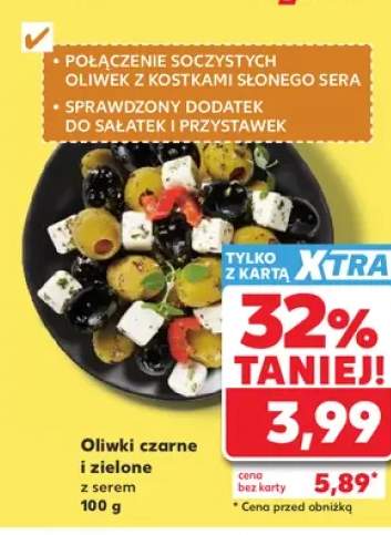 Oliwki czarne i zielone z serem