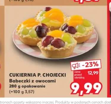Babeczki z owocami Cukiernia P. Chojecki