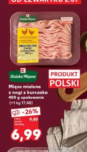 Mięso mielone z nogi z kurczaka Stoisko Mięsne