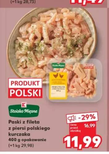 Paski z fileta z piersi polskiego kurczaka Stoisko Mięsne
