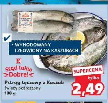 Pstrąg tęczowy z Kaszub świeży patroszony Stąd Takie Dobre!