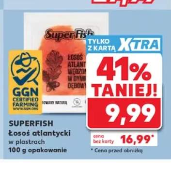 Łosoś atlantycki w plastrach Superfish