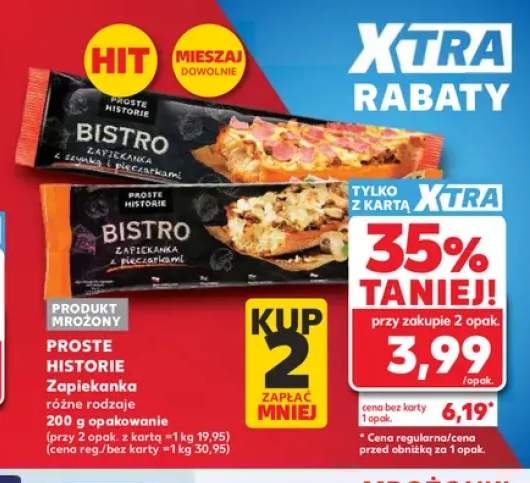 Zapiekanka z szynką i pieczarkami Proste Historie Bistro +1 wariant