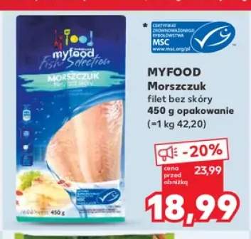 Morszczuk filet bez skóry Myfood