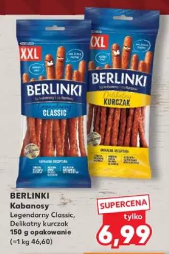 Kabanosy Berlinki Legendarny Classic +1 wariant