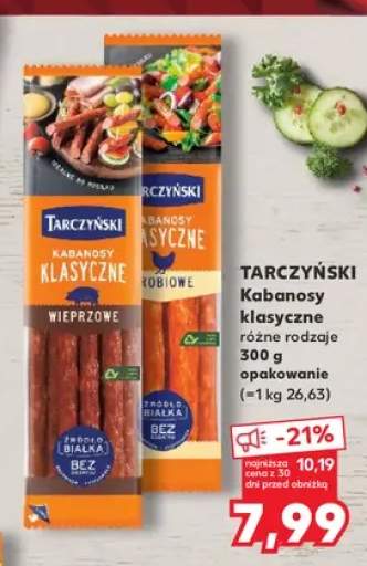 Kabanosy klasyczne Tarczyński Drobiowe +1 wariant