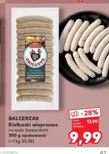 Kiełbaski wieprzowe na wzór bawarskich Balcerzak