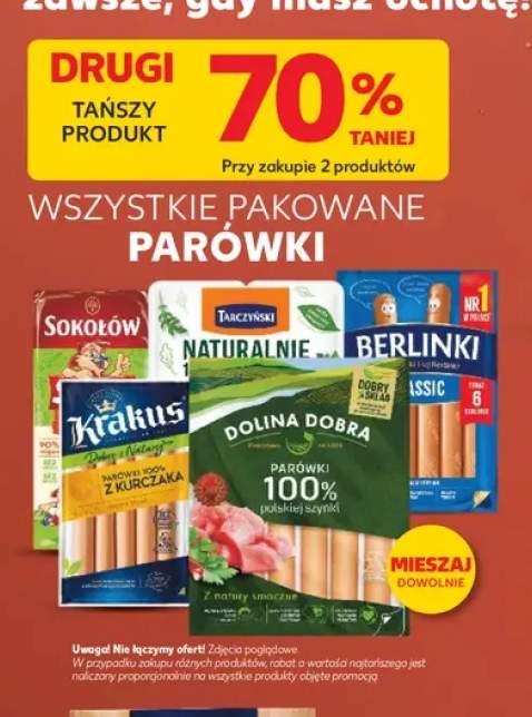 Pakowane parówki +5 wariantów