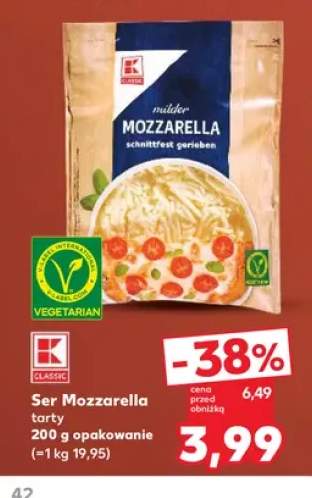 Ser Mozzarella tarty K-Classic