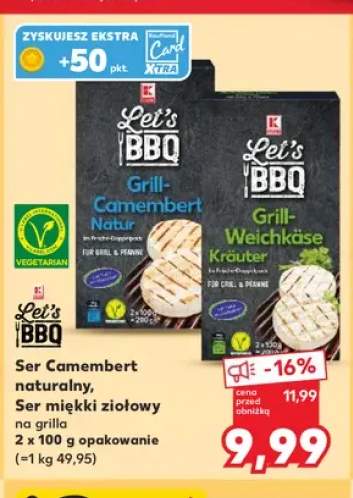 Ser Camembert naturalny na grilla Let's BBQ +1 wariant