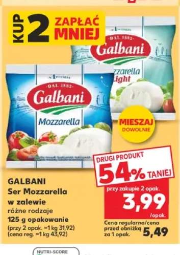 Ser Mozzarella w zalewie Galbani +1 wariant