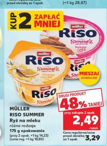 Ryż na mleku Honey Cake Müller Riso Summer +1 wariant