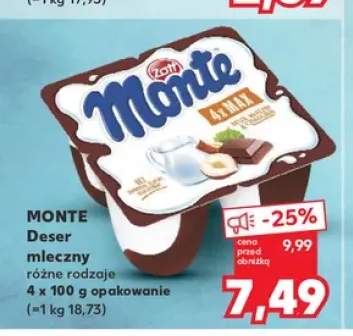 Deser mleczny Zott Monte 4-pak